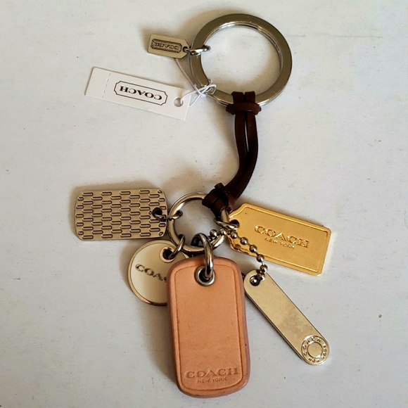 COACH MULTI TAG KEY RING - Picture 2 of 11